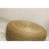 Large Size Plain Wrapped Wicker Leg Floor Pouf Center Table