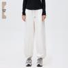 Women's Fleece-Lined Harem Pants: High Waist, Cuffed, Solid Color Sweatpants for Autumn/Winter