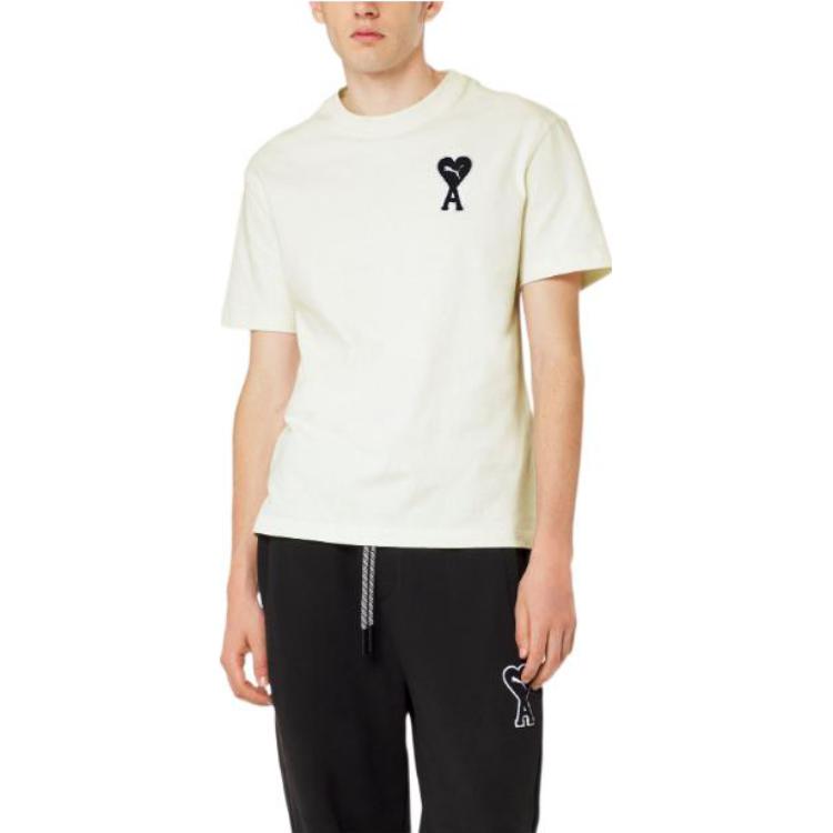 Puma x Ami Tee Marshmallow Unisex Tops White 535992-75