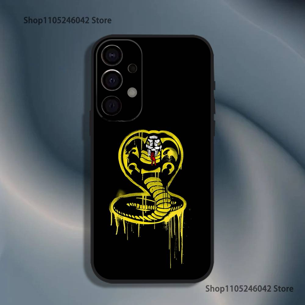 C-Cobra Kai Schlangen Stoßfeste Handyhülle Für Samsung S25,S24,S21,S22,S23,S30,Ultra,S20,Plus,Fe,Lite,5G Schwarze Hülle
