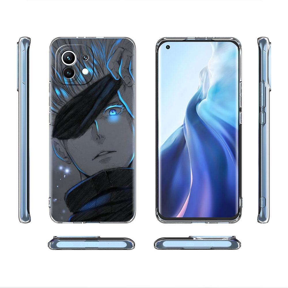 Przezroczyste Etui Do Xiaomi Mi Poco X3 NFC M3 Pro F3 F1 11 Lite 12 Note 10 11T 9T Przezroczysta Osłona Telefonu Jujutsu Kaisen