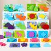 Color Shape 3D Puzzle Baby Toys Montessori Animal Matching Stacking Cognition Early Education Sensory Games Toddlers Wooden Toys