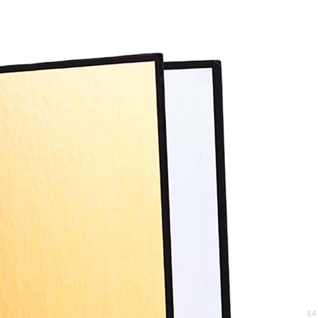 3 in 1 Light Reflector 42 x 30cm Portable Folding Diffuser Board for Food Photography Product