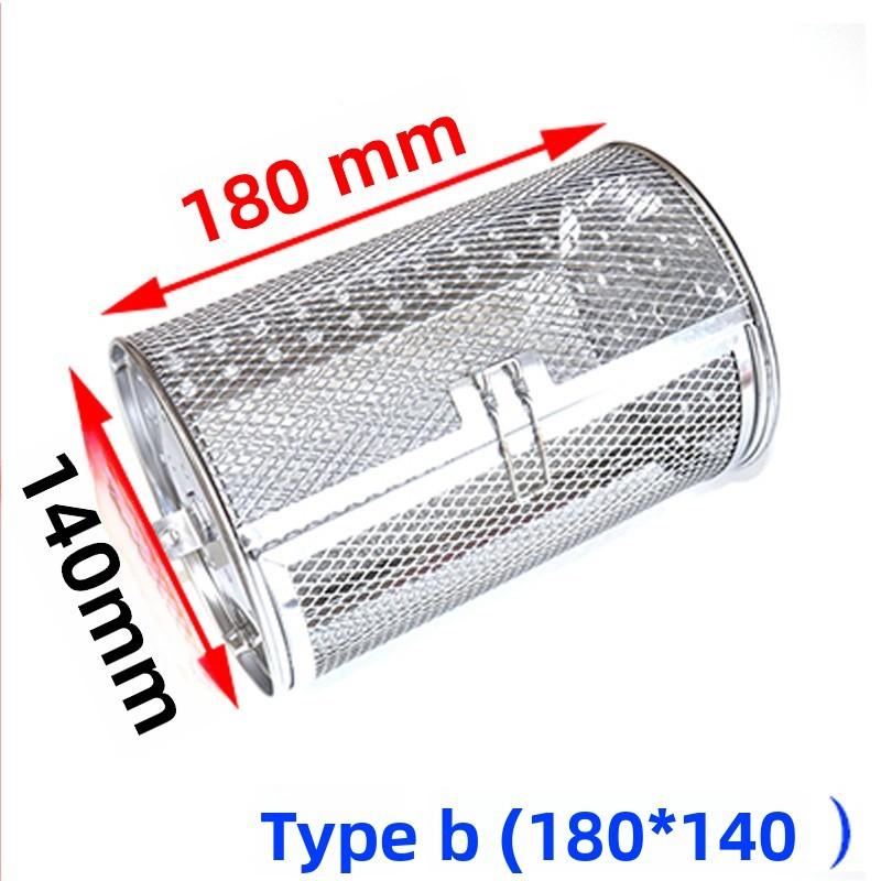 Modern Stainless Steel Roasting Basket With Removable Design For Oven Nut And Seed Preparation