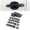 For Toyota Corolla 2003-2012 Camry RAV4 Highlander Carbon Fiber Color Door Handle Cover Trim and Door Bowl Cap Anti Scratch