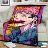 Jujutsu Kaisen Warm Flannel Blanket Print for Bedrooms, Sofas, Beds, Chairs, Picnics, Travel Use