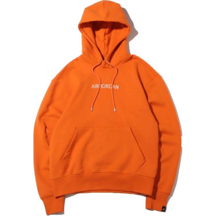 Hoodie à manches longues unie avec logo Air Jordan pour homme Orange DO6095-847