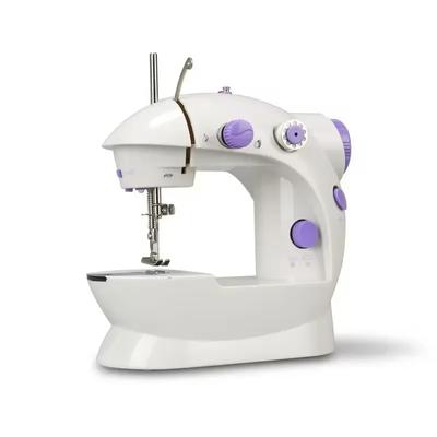 Máquinas de coser domésticas 202Mini Máquina de coser de mano con cortador de luz Pedal de pie Máquina de coser portátil con luz nocturna