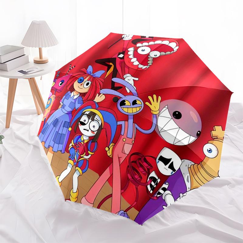 1pc Circus Themed High-quality Umbrella,Automatic Opening and Closing Umbrella,Multi-functional Umbrella G0811303