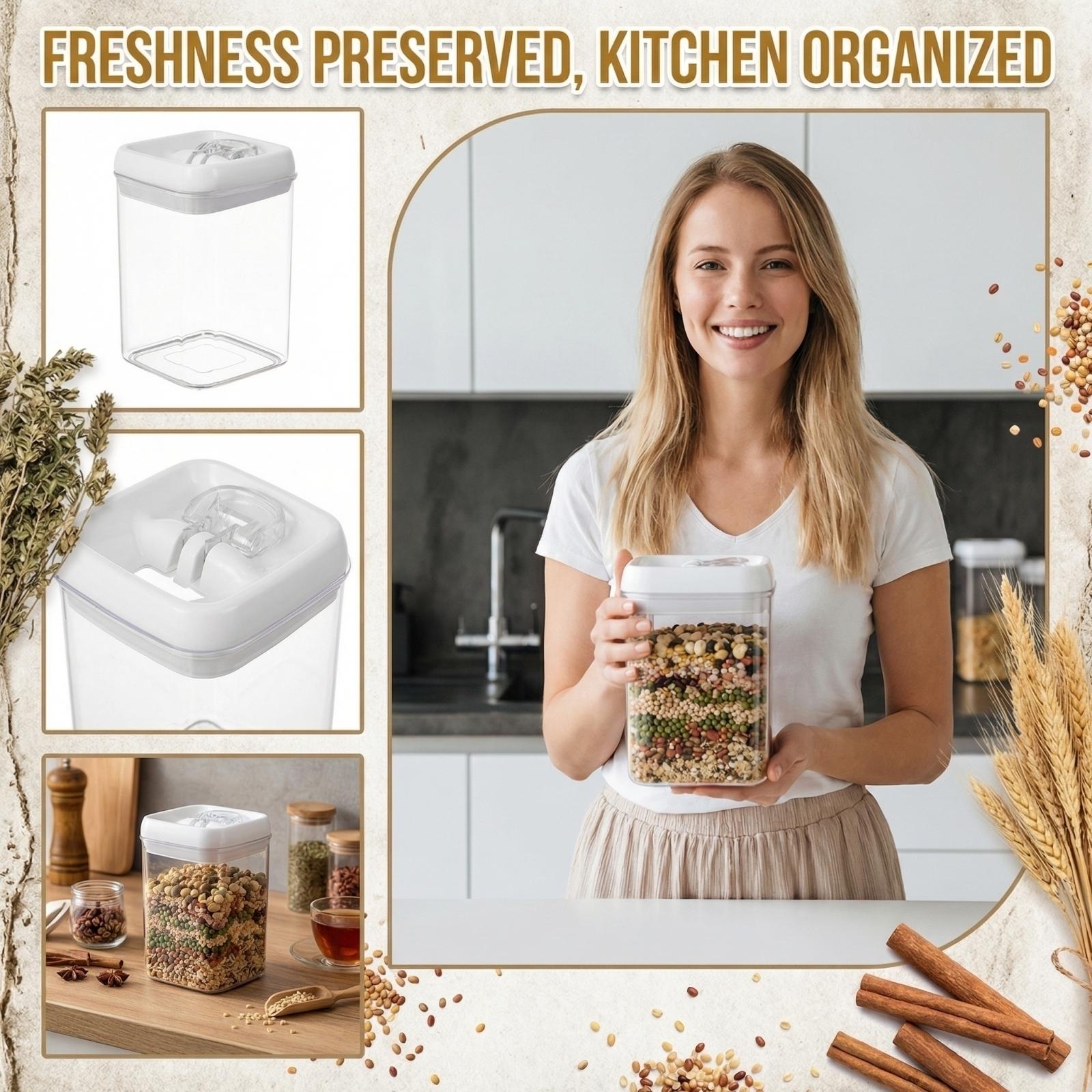 Better Canister  Square Food Storage Container,  Used For Pantry Organization And Food One Size