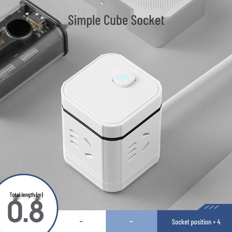 

Zhuochi Multi-functional Cube Power Strip CN plug (adapter included)