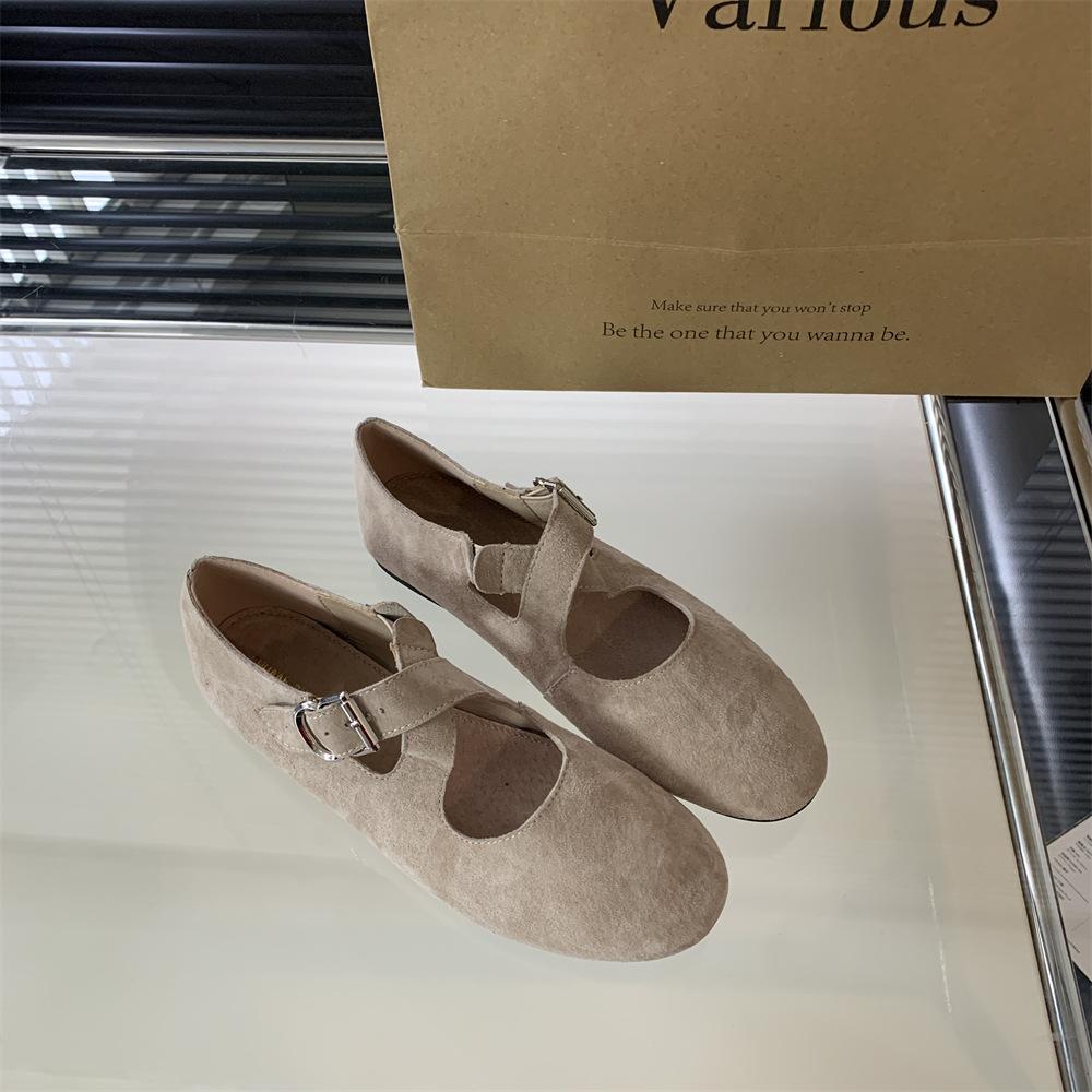 

Fashion IPPEUM Red Ballet Flats Women Round Toe Elegant Shoes Mary Janes Slips Ballerinas Zapatos Mujer US 4 (22.5CM) абрикосовый