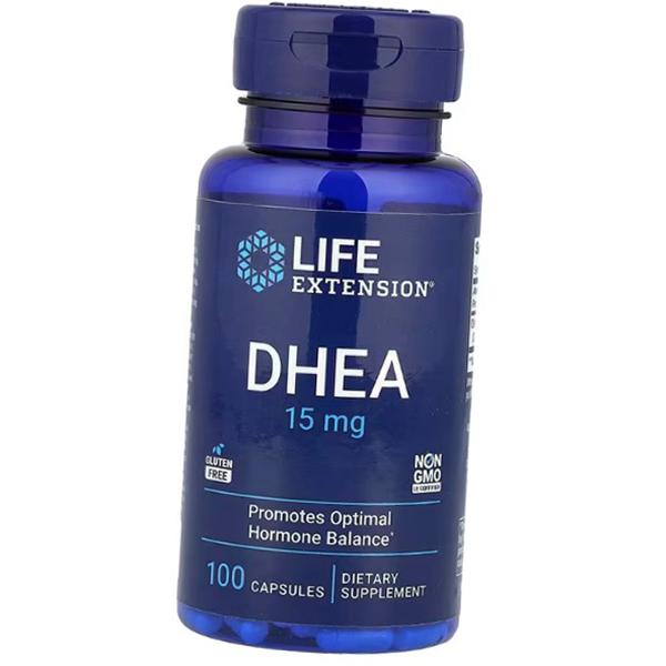 ДГЭА, Дегидроэпиандростерон, DHEA 15, Life Extension  100капс (72346039)