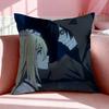 Anime A-Angels Of Death Cushion Cover Breathable Linen Pillowcase Summer Odorless Eco-Friendly Invisible Zipper Washable