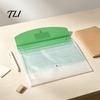 Waterproof Paper Storage Expandable Document Folder with Label Slot, Layered Design PP File Durable Bag Envelope, Secure Rope Closure Organizer