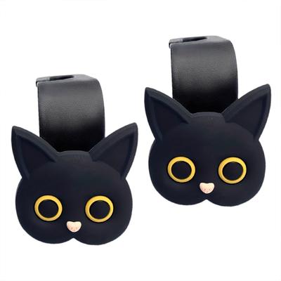 Auto Taschenhaken - 3D Cartoon Katze Autositz Kopfstützenhaken, Niedlicher Autositz