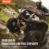 Electric Winch ATV UTV 3500 lb Synthetic Rope Waterproof Wired Control