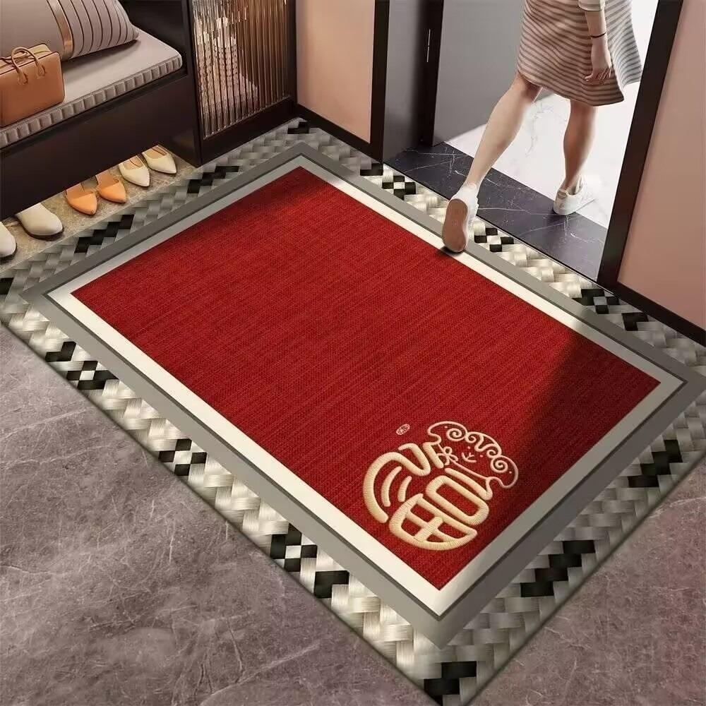 Cartoon Lamb Chinese Sheep Year Floor Mat Sheep Printed Welcome Door Mat Spring Festival