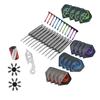 Set of 12Pcs 22g Professional Steel Tip Darts with Aluminum Alloy Shaft Steel Tip Darts Set, Not Easy to Break and Bend