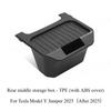 For Tesla Model Y Juniper 2025 Under Seat Storage Box Case Car Seat Organizer Vehicle Underseat Drawer Holder Car Interior Tray