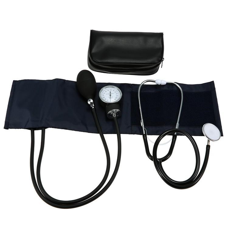 Home Arm-Type Manual Blood Pressure Monitor with Double-Tube, Double-Head Mechanical Stethoscope