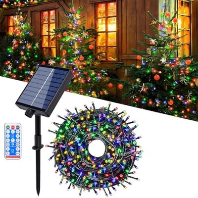 Solar Lichterketten Außen 10M-100M mit Fernbedienung 8 Modi Solar Lichterketten für Garten Weihnachtsdekoration