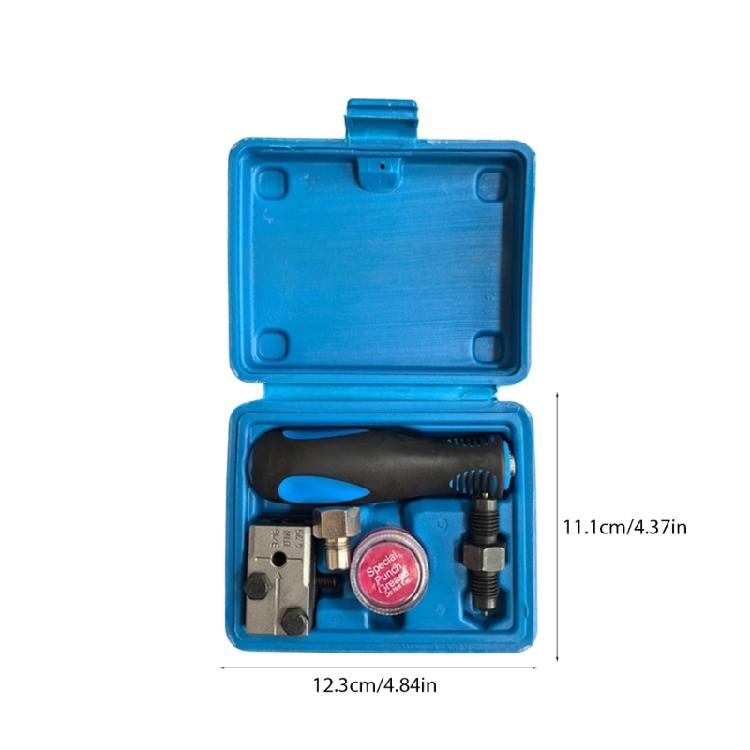 Car Brake Line Flaring Device 3/16in 4.75mm Manual Tubing Flaring Tool Double Flare Tool Kit with Box Brake Lines Tool