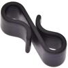 50pcs Black S-Shaped Gutter Hanging Hooks for Outdoor Wedding Lights
