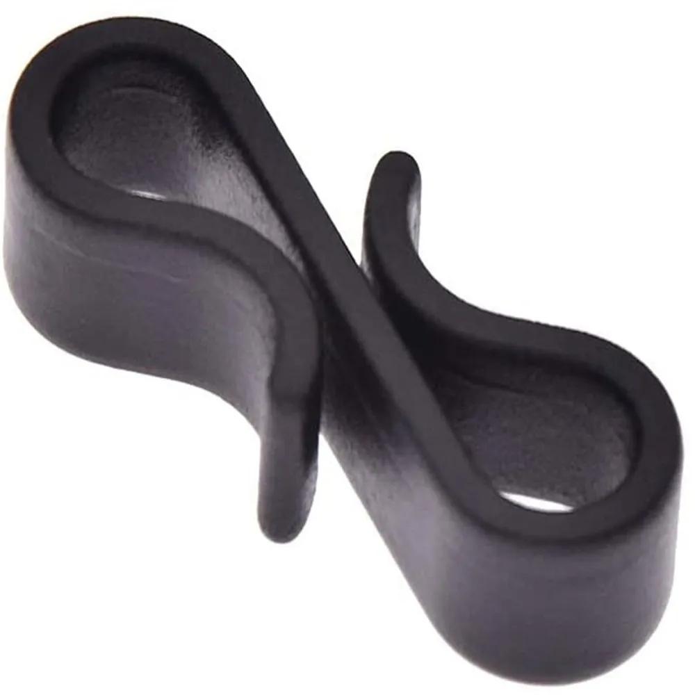 50pcs Black S-Shaped Gutter Hanging Hooks for Outdoor Wedding Lights