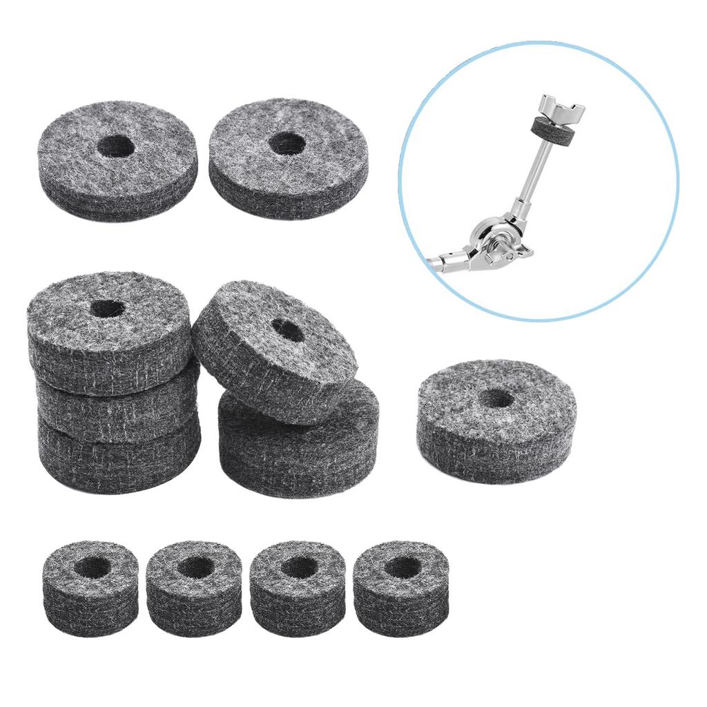 23pcs Cymbal Replacement Accessories Drum Parts with Cymbal Stand Felts Drum Cymbal Felt Pads