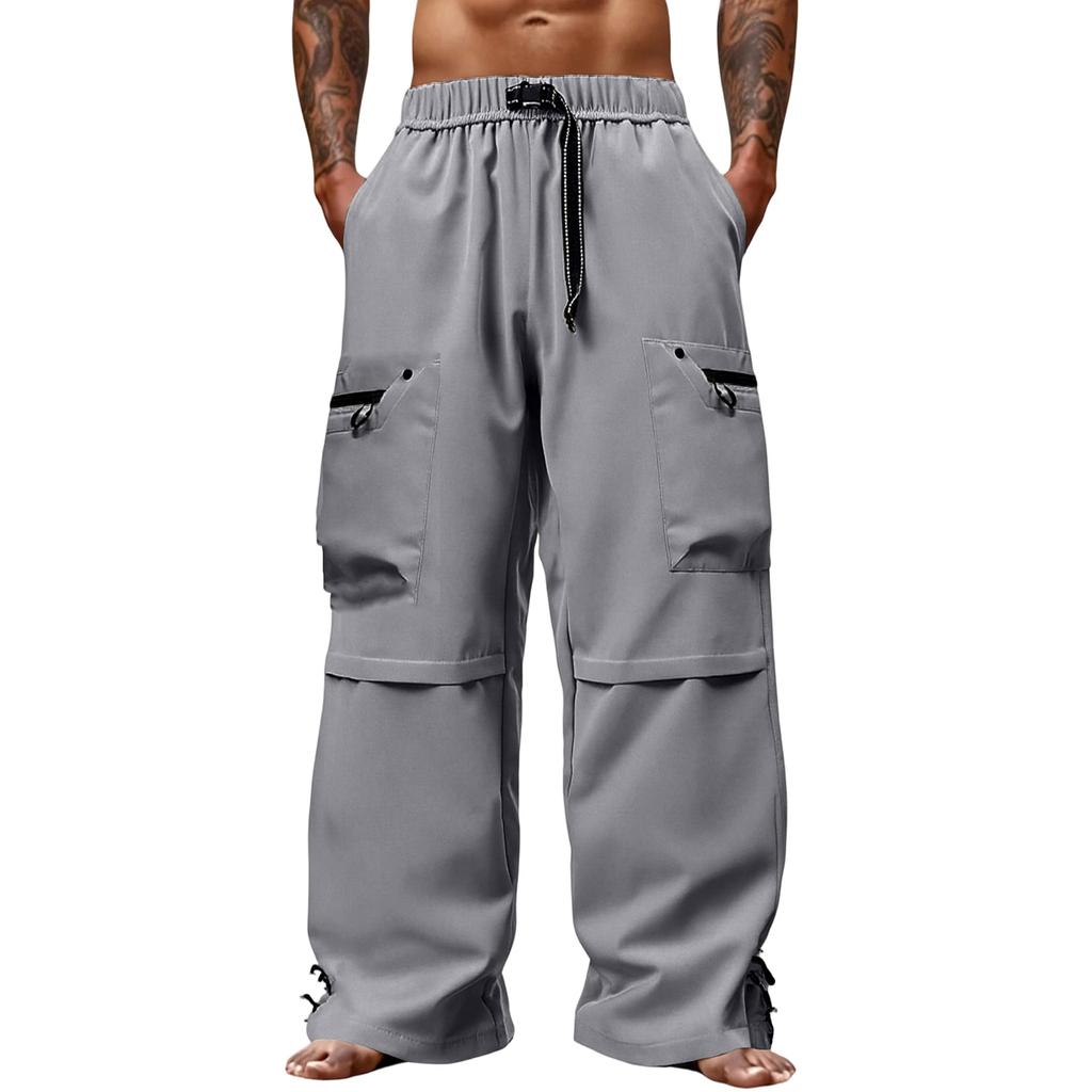 Men's  Outdoor  Sports  Loose  Big  Pocket  Workwear  Trousers