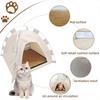 Pet Tent Bed Cats House Supplies Products Accessories Warm Cushions Furniture Sofa Basket Beds Winter Clamshell Kitten Tents Cat
