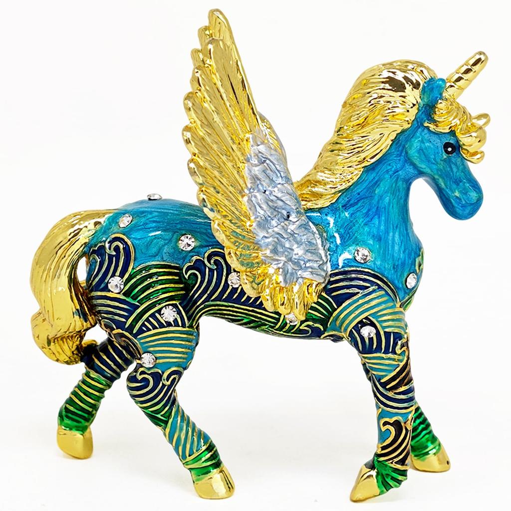 Heavenly Unicorn Figurine - Designed with the Black Tortoise (Genbu) of the Twenty-Eight Mansions - Healing, Good Fortune, Hope, Energy Charge - Feng