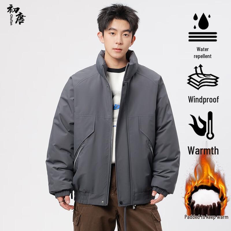 

Unisex Stand Collar Thickened Padded Jacket S