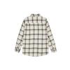 UNIQLO FW23 Plaid Pattern Loose Pointed Collar Long Sleeve Shirt Unisex shirts Light-Beige 462404-30