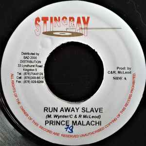7inch Record PRINCE MALACHI - Run Away Slave NONE Stingray Record UK Reggae, Ska & Dub Used