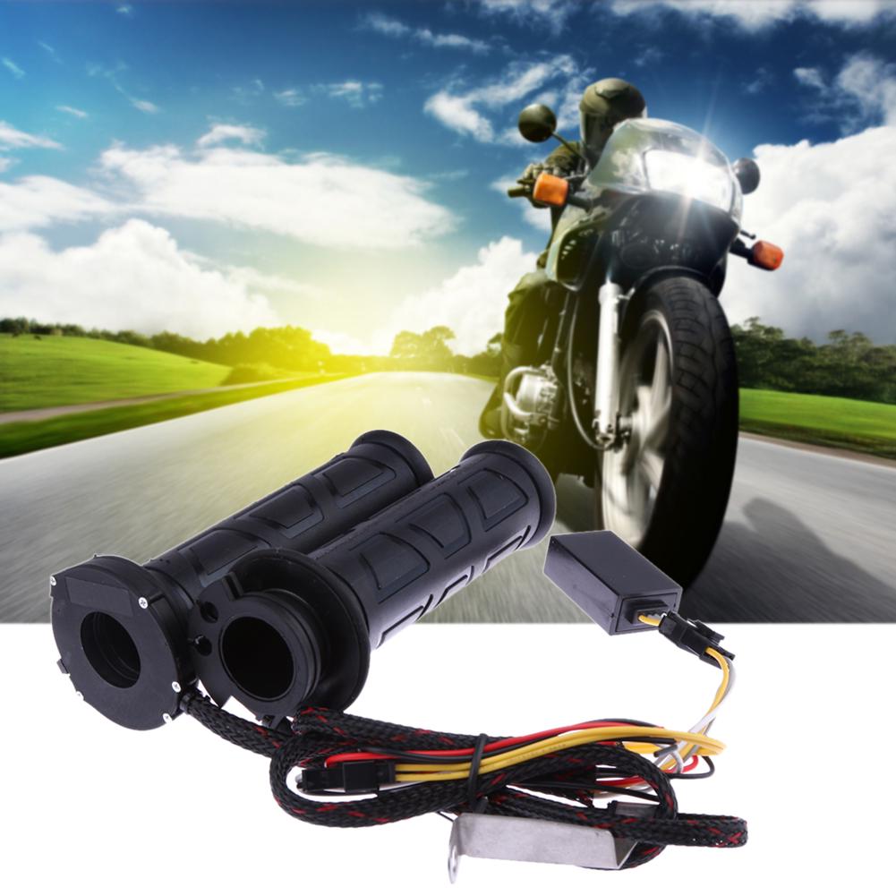 Heating Handle Sleeve Non-slip Heating Hand Grip Cover Waterproof Electric Heated Handle Grips Replacement Motorbike Accessories