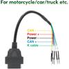 16pin Female Can Line Jumper Tester Connector Diagnostic Cable K+CAN Cable for Vehicles