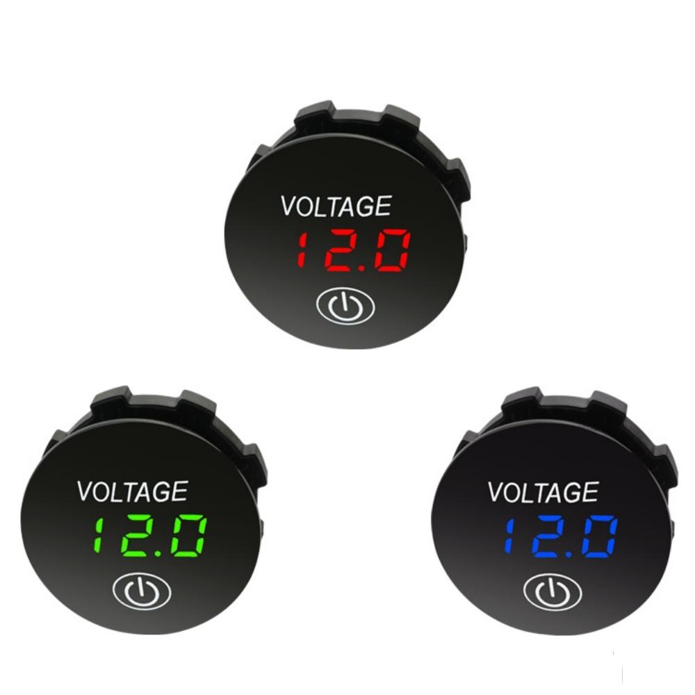 DC 12V Digital Panel Voltmeter Voltage Meter Tester Led Display For Car Auto Motorcycle Boat ATV Truck Refit Accessories