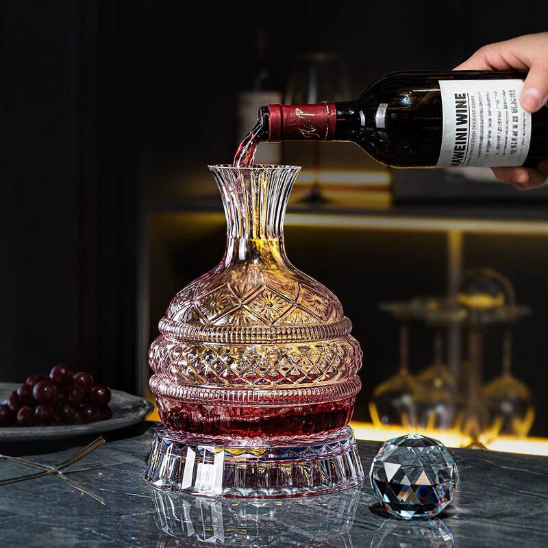 MDNG Burgundy Red Wine Glass Set with Rack