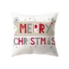 Merry Christmas Cute Santa Claus Snowman Print Pattern Cushion Cover Home Living Room Sofa Decoration Pillow Pillow Cover