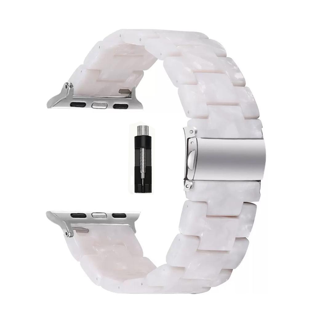 For Apple Watch strap, suitable For Series 10 9 8 7 6 5 4 3 2 1 38mm 40mm 41mm 42mm resin wristband For Apple Watch accessories