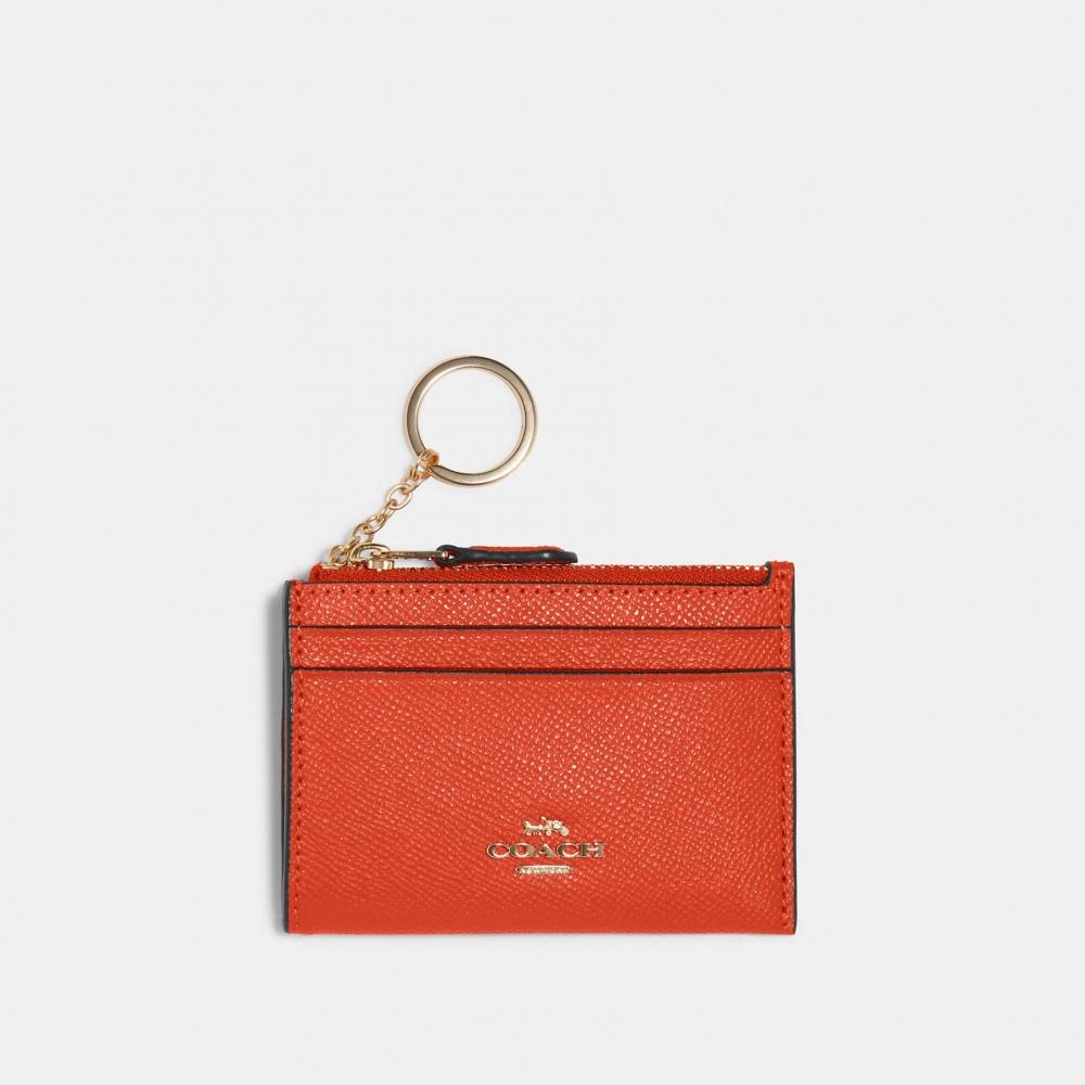 Coach Mini Skinny Id Case Gold Chalk