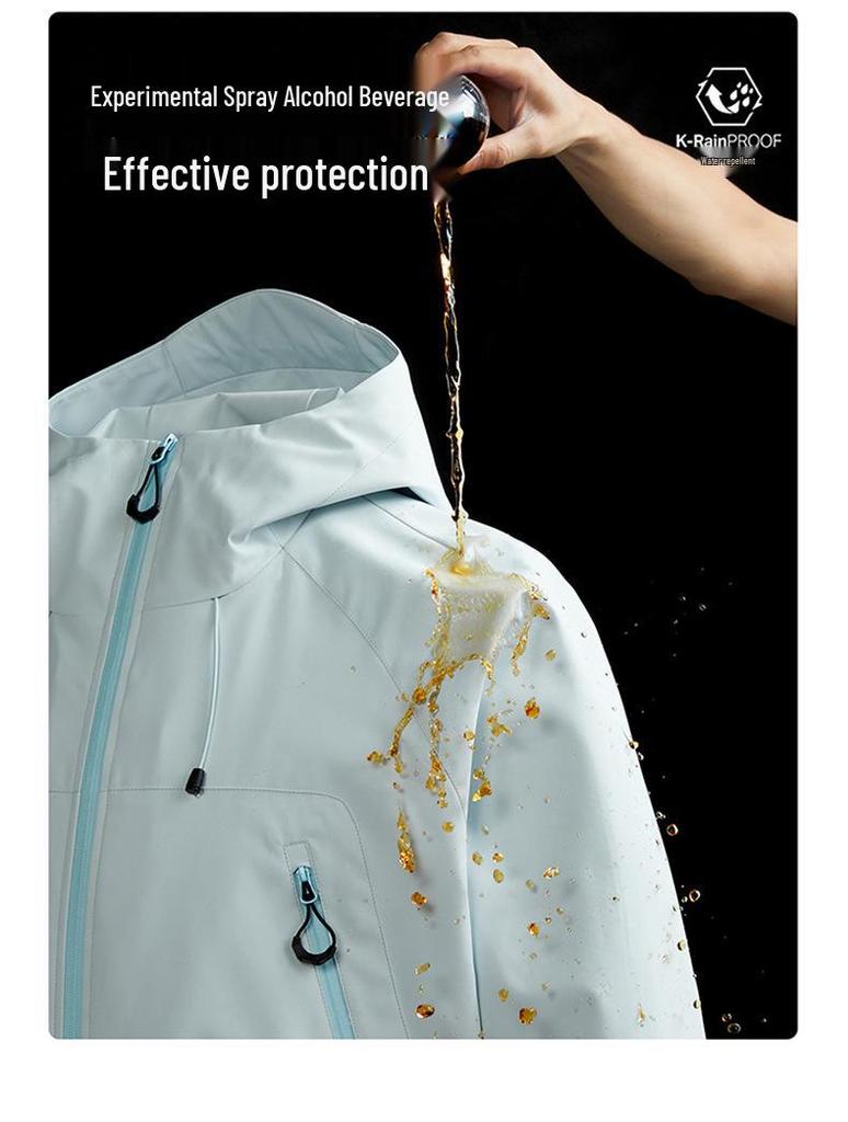 Unisex kurtka outdoorowa trzy w jednym: Wiatroodporny, Wodoodporny, Oddychający, Styl Górski Jesień/Zima