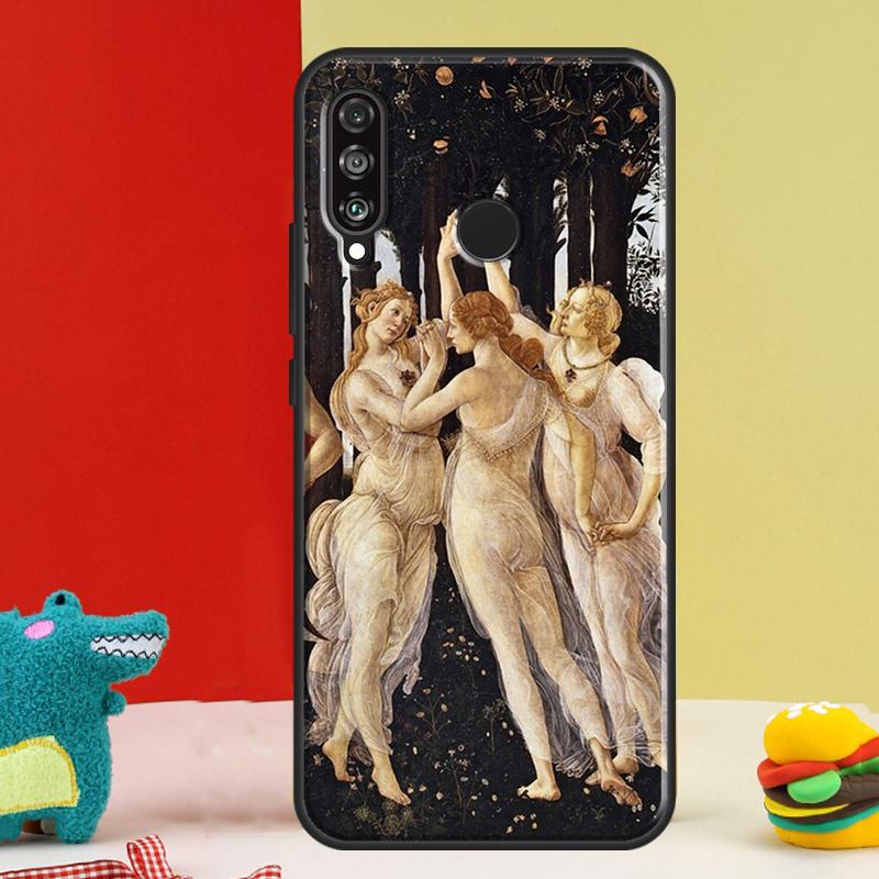 Oil Painting Art For Huawei Nova 12i 12s 11i 5T 9 10 SE Y91 Y90 Y60 Y70 Y72 Y61 P60 Pro P20 P40 P30 Lite Case