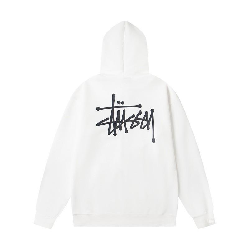 Unisex hettegenser med glidelås og trykkdesign Oversized passform Høst Kasualklær Tenåringer Voksne