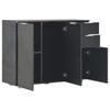 VidaXL Buffet Black High Gloss 107x35x80.5 Cm 283719