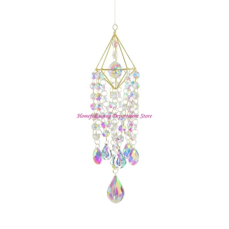  Crystal Suncatchers Window Hanging Ornament Prism Wind Chimes Dreamcatchers for Indoor and Outdoor Decors Ornament Gift