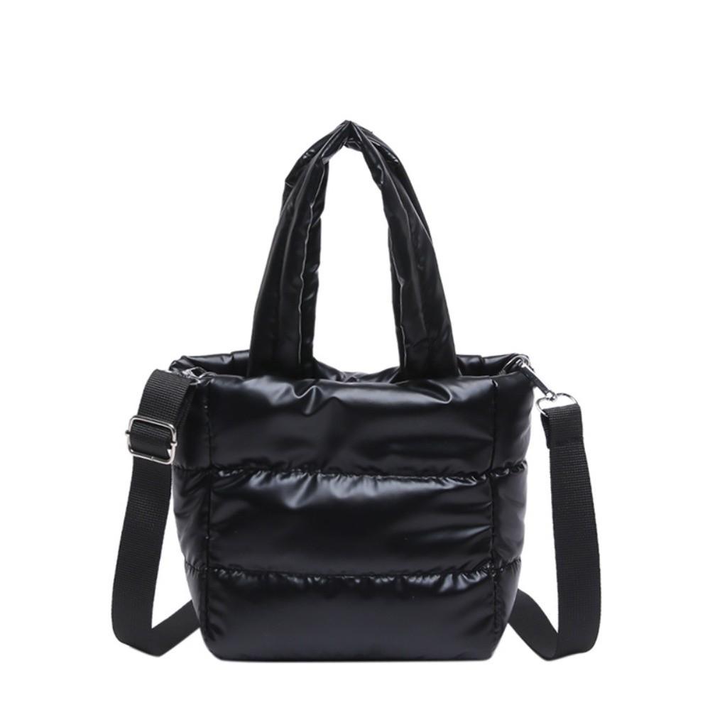 Adjustable Strap Puffy Handbag Large Capacity Puffer Crossbody Bag Quilted Shoulder Bag  Casual