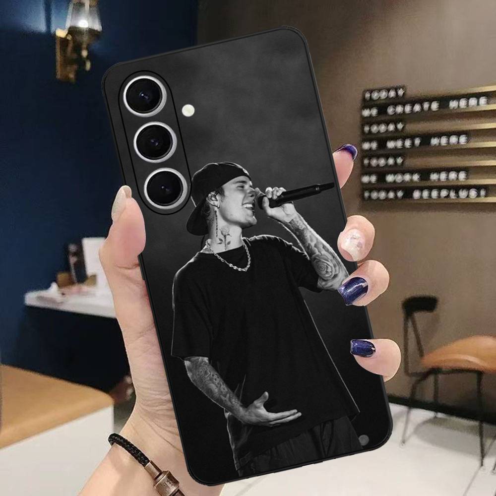 Singer Justin B-Bieber Phone Case For Samsung S 24 Fe 25 Ultra Plus 20 Lite 21 30 22 23 24 22 Ultra 5G Fundas